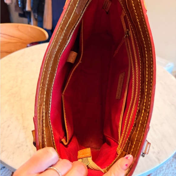 Dooney & Bourke Tan Croc-Embossed Tote - Picture 3 of 5